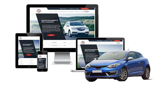 ankauf mobil Ankaufseite mobil – Autoankauf Öhringen mit rotem PKW